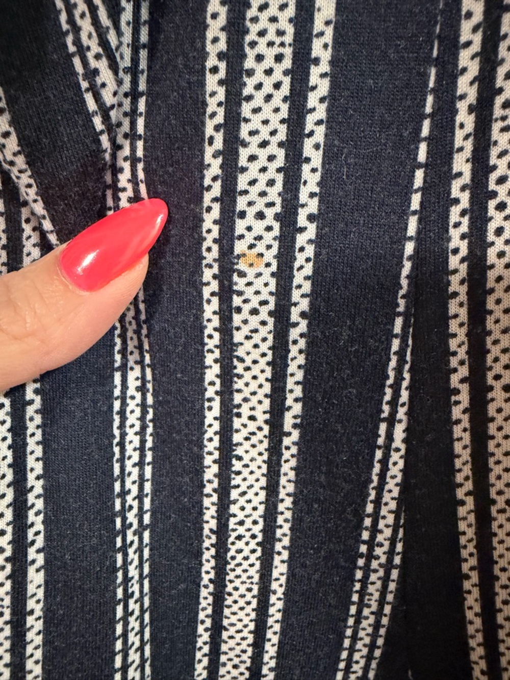 Blue & Navy Striped Tie Back Jumpsuit Medium Spaghetti Strap Open Back - Picture 5 of 5